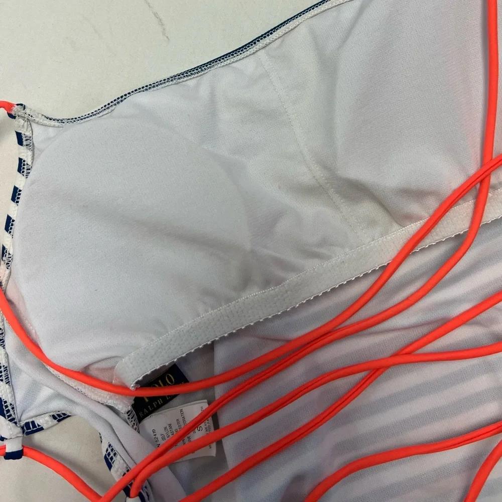 POLO RL Stripes On-Piece Swimsuit - Picture 6 of 8